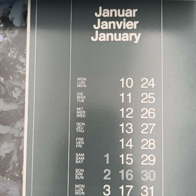1983 German Railway themed calendar