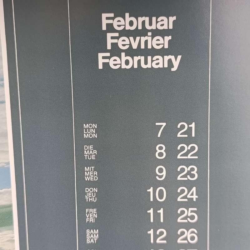 1983 German Railway themed calendar