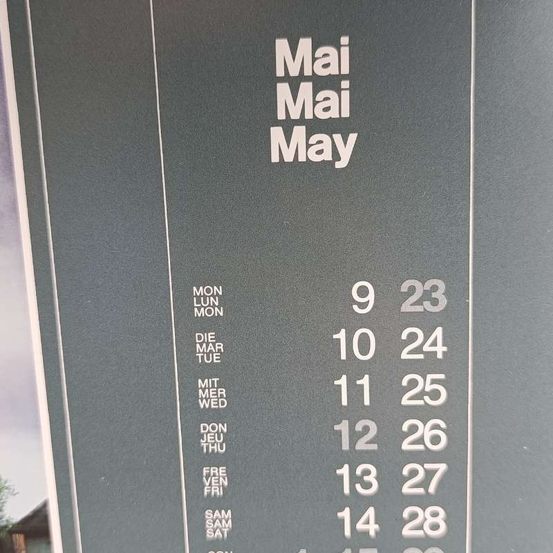 1983 German Railway themed calendar
