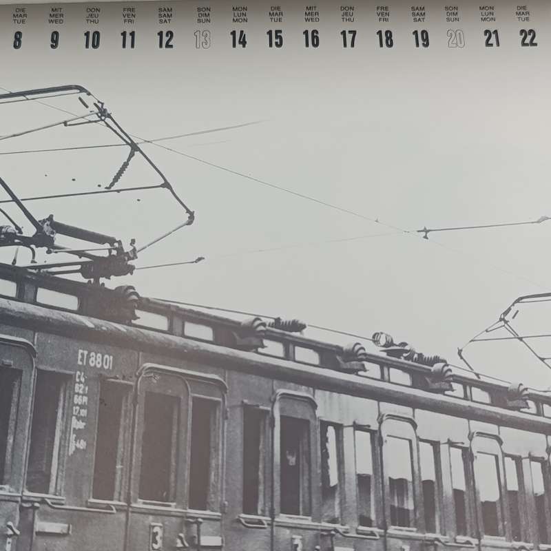 1985 German Railway themed calendar