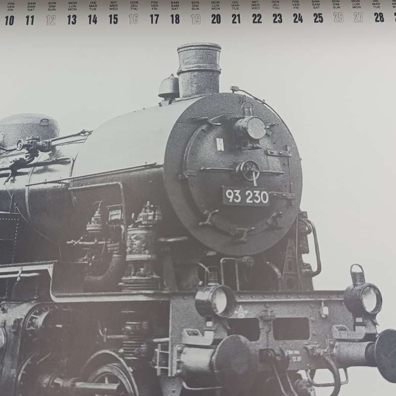1985 German Railway themed calendar
