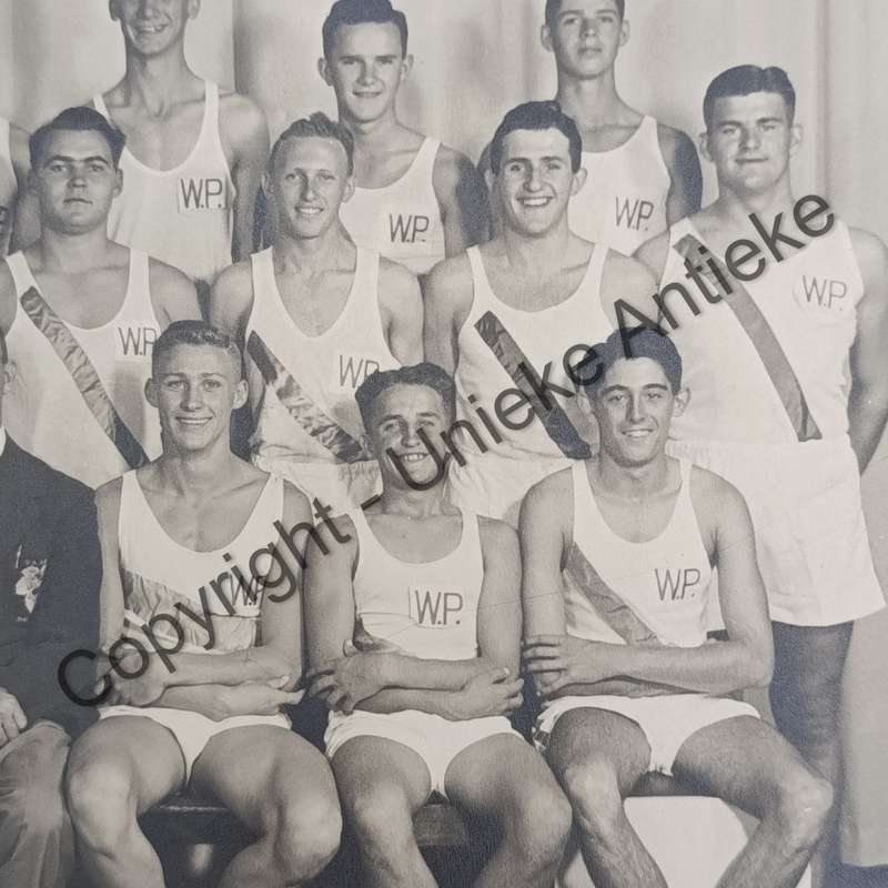 1953 WP Athletic team photo with names - S.A Championships
