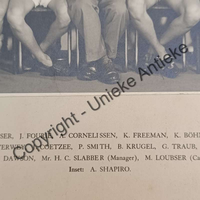 1953 WP Athletic team photo with names - S.A Championships