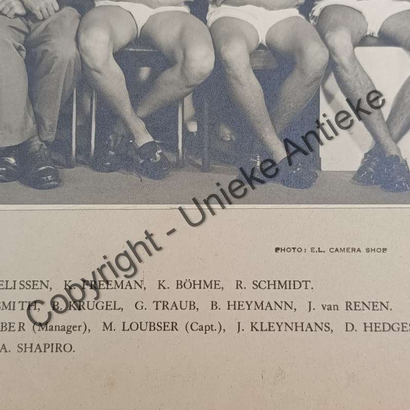 1953 WP Athletic team photo with names - S.A Championships