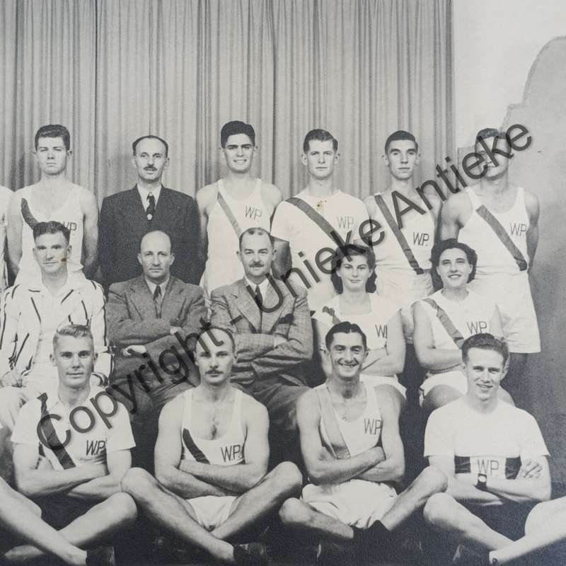 1950 Western Province Senior Athletic and Cycling team photo with names