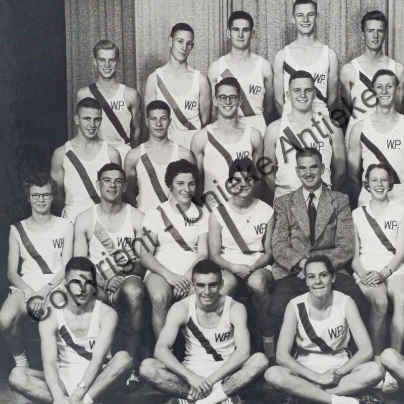 1957 Western Province Junior Athletics team photo with names