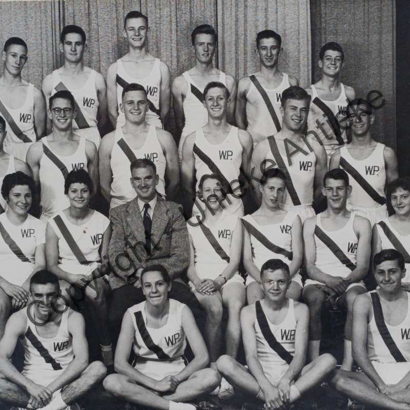 1957 Western Province Junior Athletics team photo with names