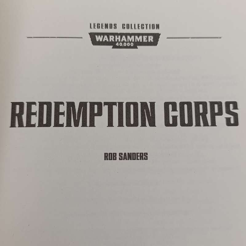 Warhammer #50 Redemption Corps by Rob Sanders