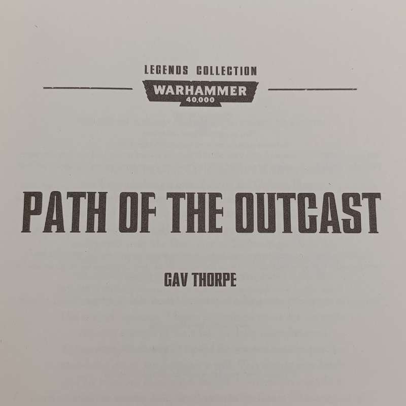 Warhammer #99 Path of the outcast by Gav Thorpe