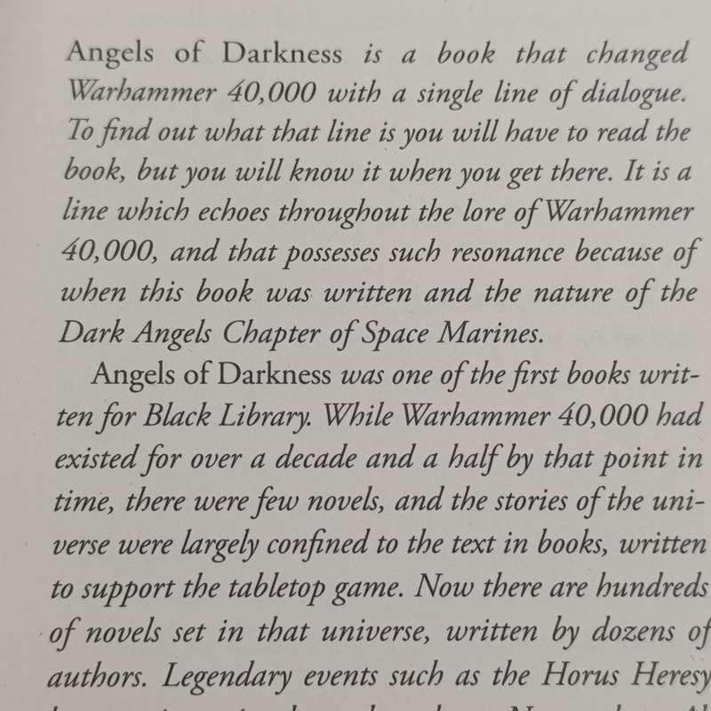 Warhammer #30 Angels of Darkness by Gav Thorpe