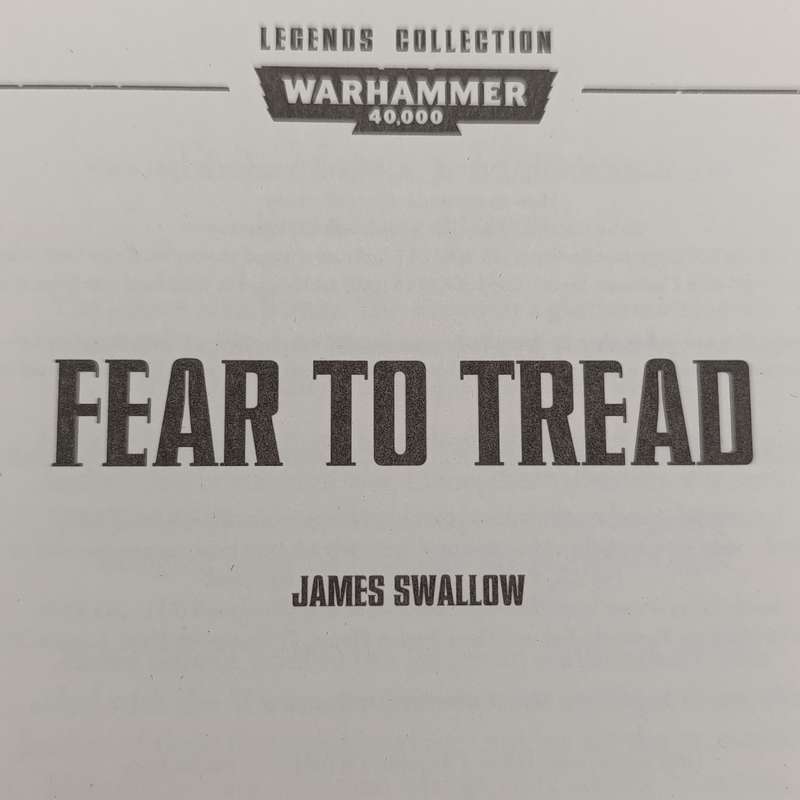 Warhammer #27 Fear to Tread by James Swallow