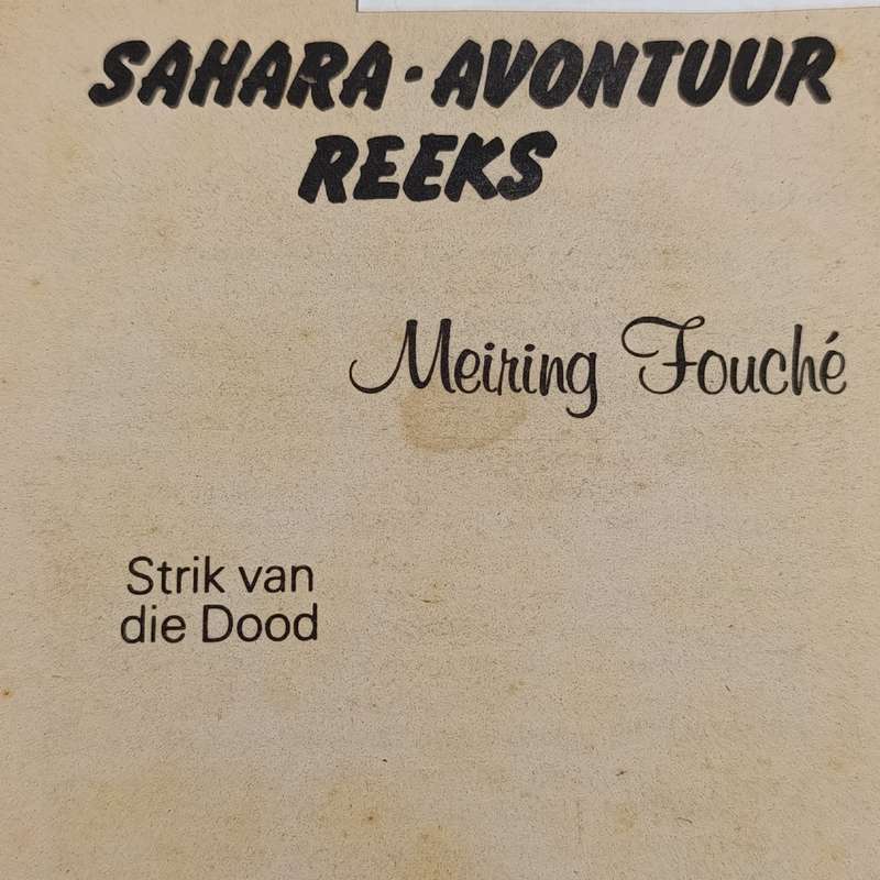 Afrikaans vintage storybook Sahara - Avontuur no 23