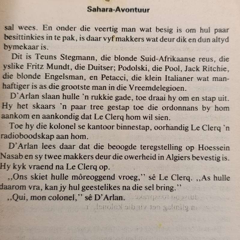 Afrikaans vintage storybook Sahara - Avontuur no 23