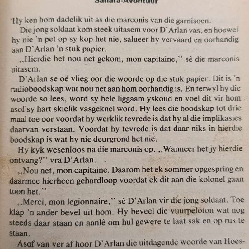 Afrikaans vintage storybook Sahara - Avontuur no 23