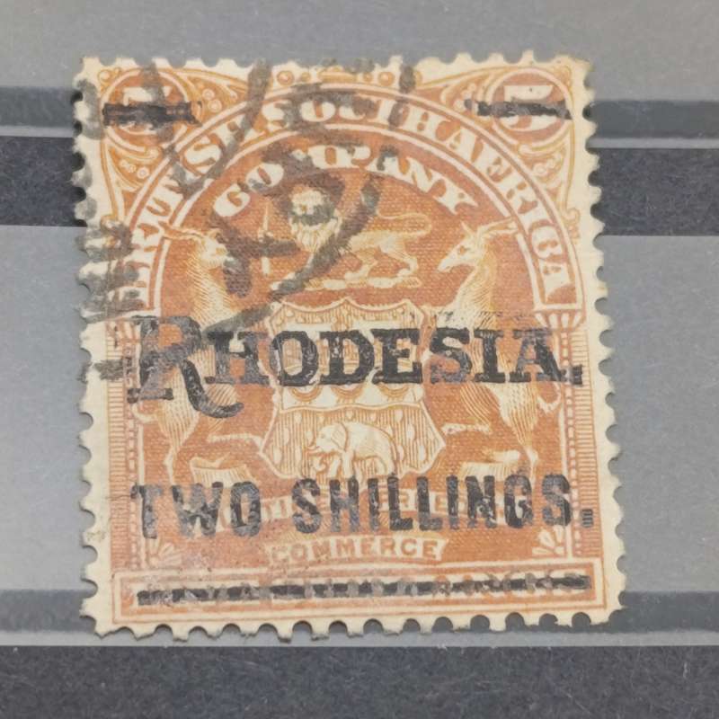 British South Africa company 1909 Surrcharge by Waterlow with Rhodesia overprint - set of 4 used