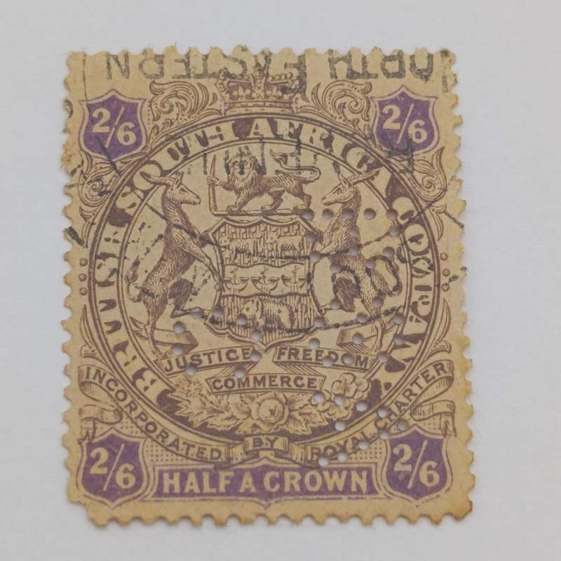 BSA Company Perfin BSAC 1896/7 Two Shilling six pence used