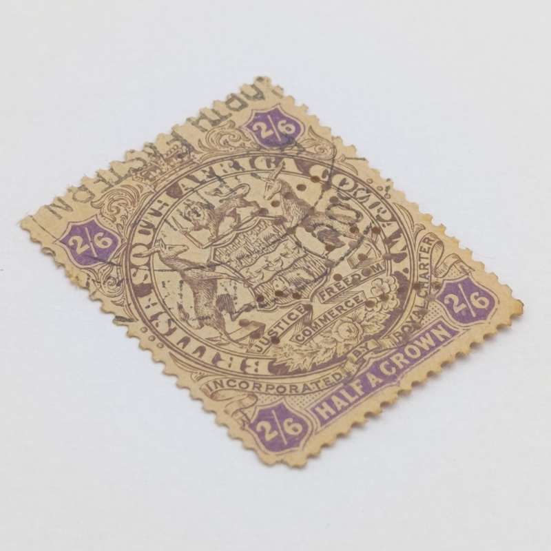 BSA Company Perfin BSAC 1896/7 Two Shilling six pence used