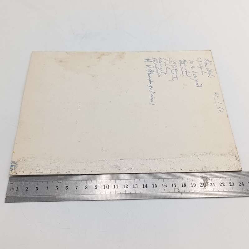 1960 Union Castle menu for RMS Edenburgh Castle with signatures of 11 friends