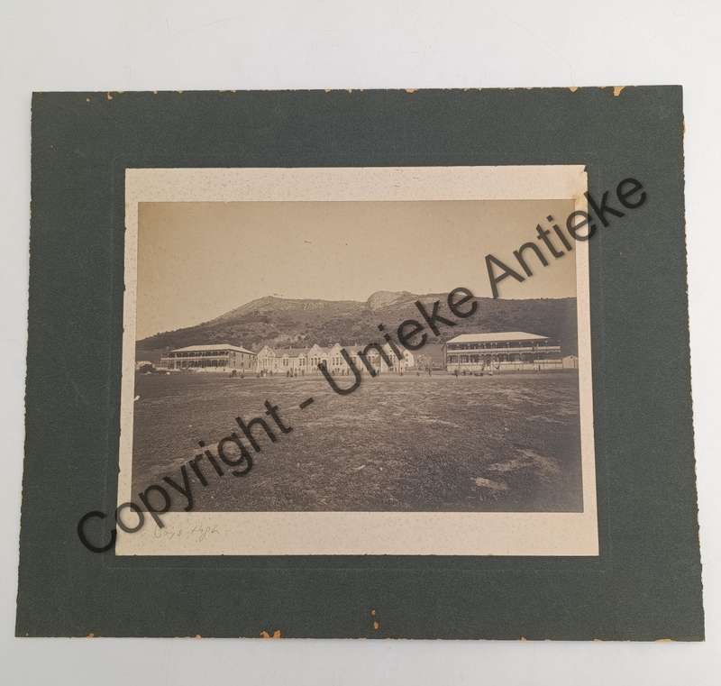 Antique photo of Boys High school in Paarl