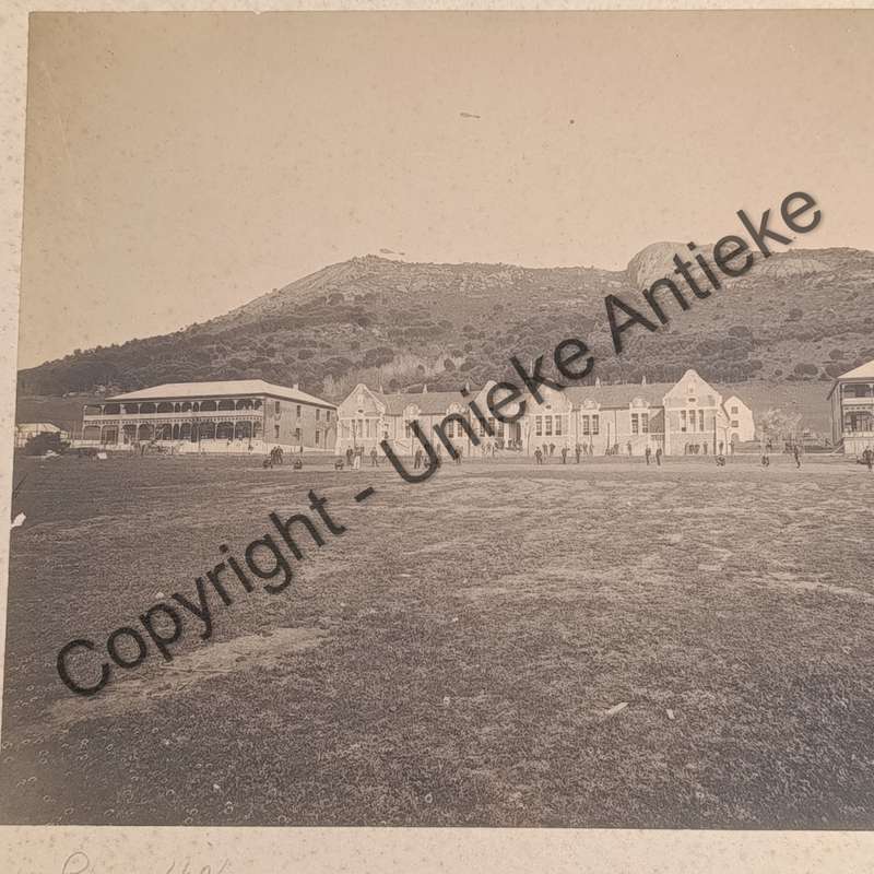 Antique photo of Boys High school in Paarl