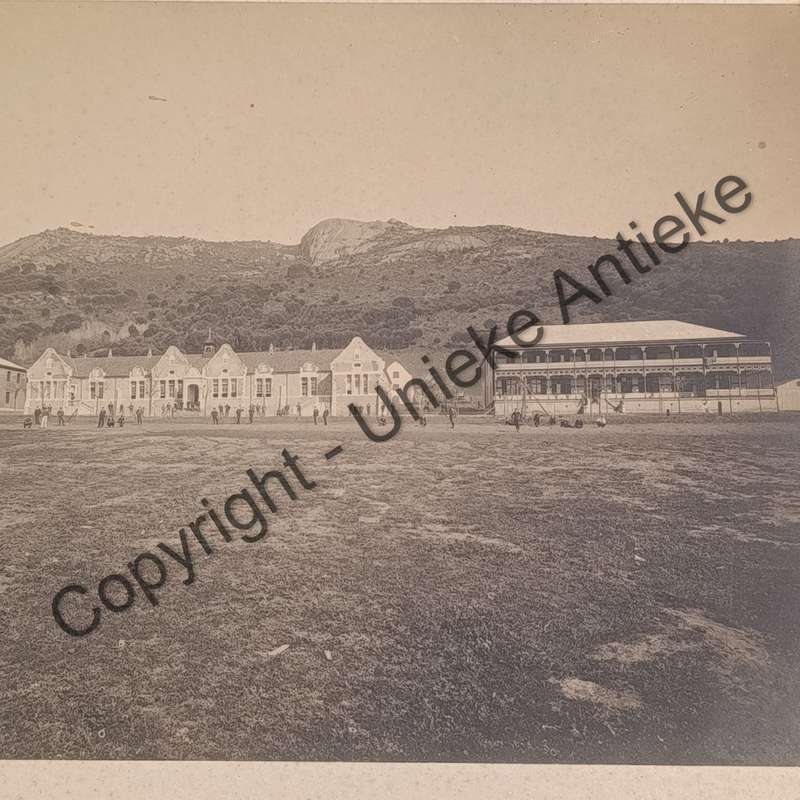 Antique photo of Boys High school in Paarl
