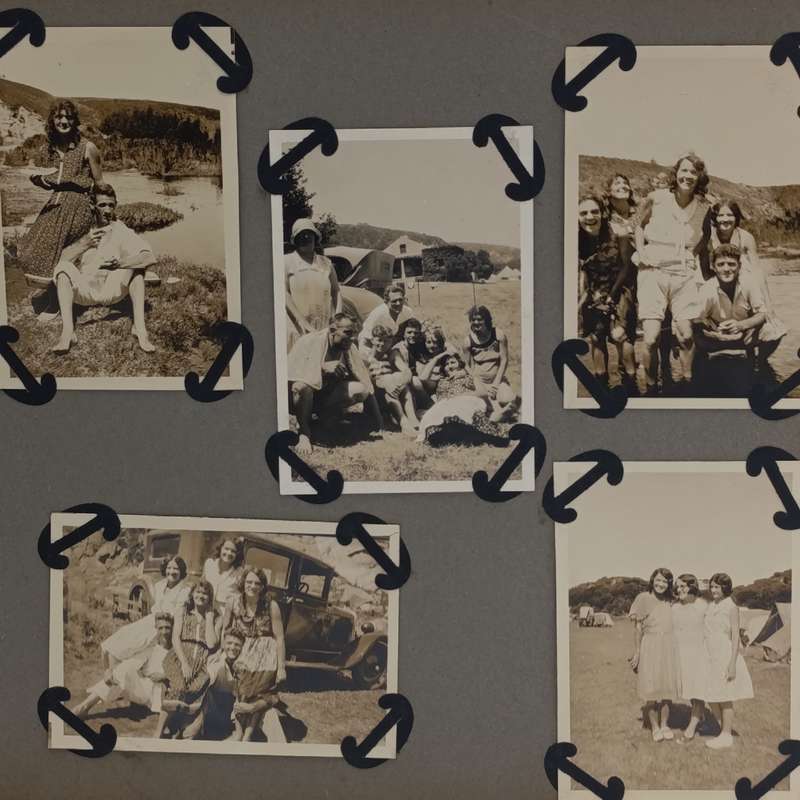 Book with 150 photos - people from the Garden Route area - 1930/40 - Van Wyk family