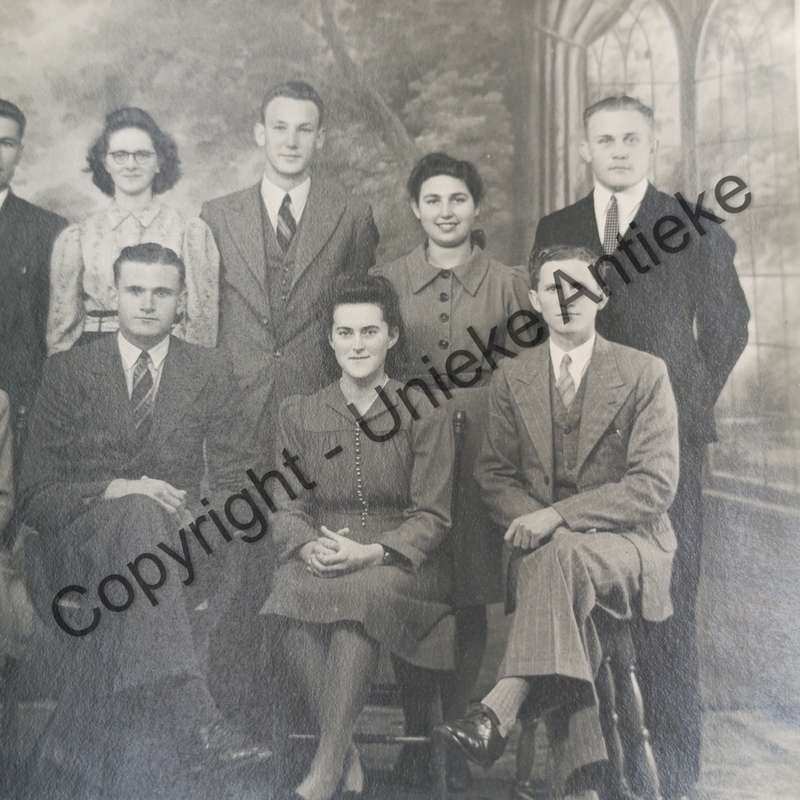 Vintage photo of Gimnasium Paarl CSV group - probably 1940's 1950's