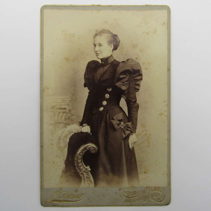 Antique photo taken by J Spence of Musselburgh, Scotland