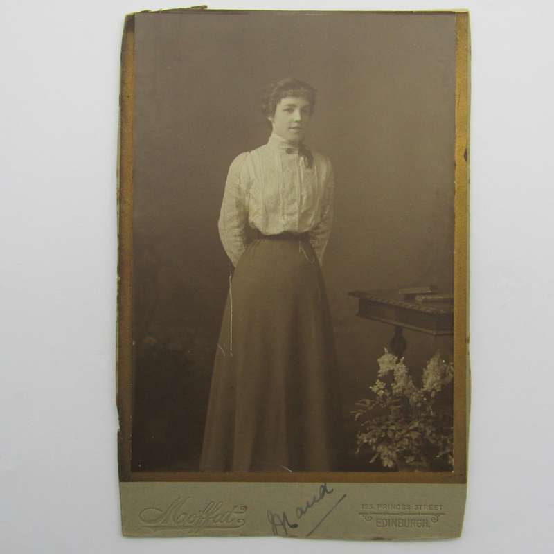Photo taken in the 1800's by Moffat, Edinburgh and inscribed "Maud"
