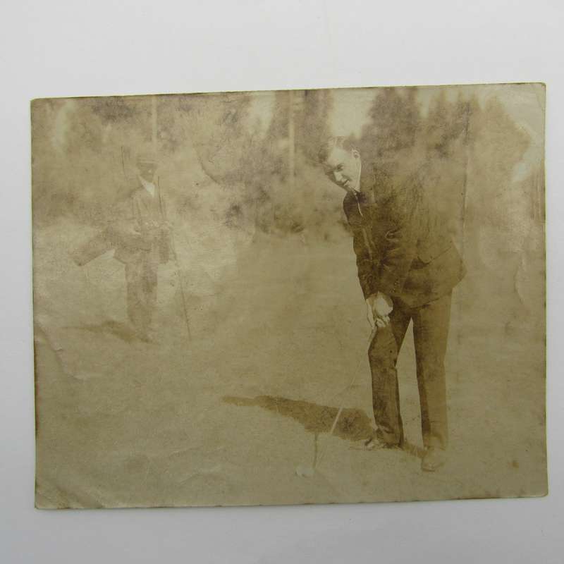 Antique golfing photo - early 1900's