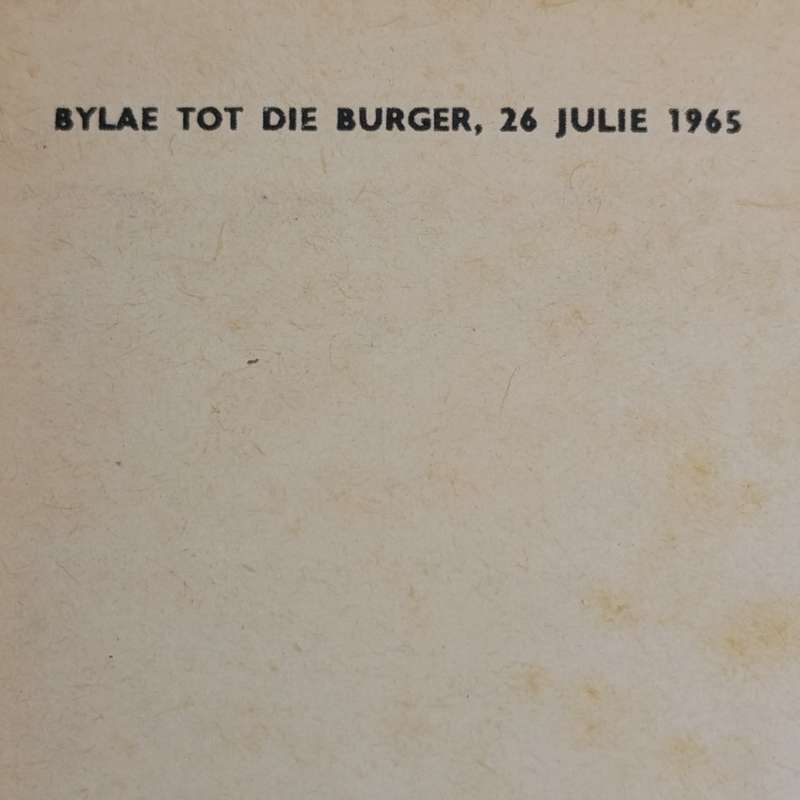Die Burger 50 Jaar in Beeld bylae 26 Julie 1965