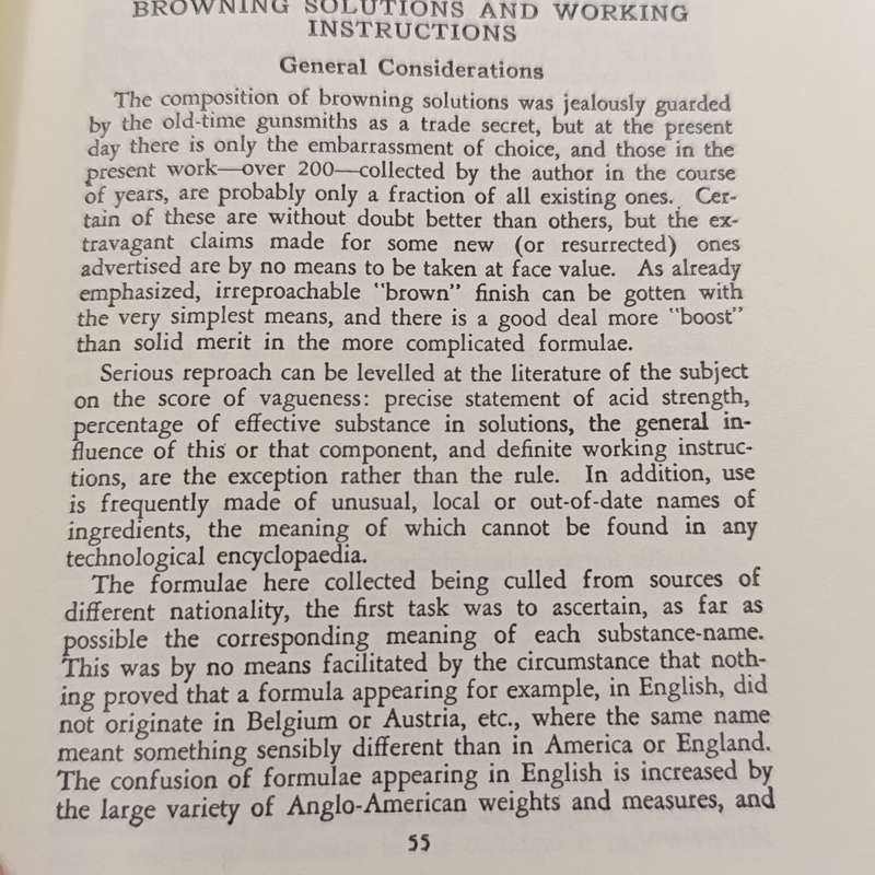 Firearm Blueing and browning by RH Angier - 1936