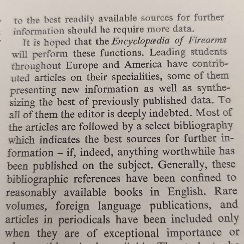 Encyclopedia of Firearms - Harold Peterson first published 1964