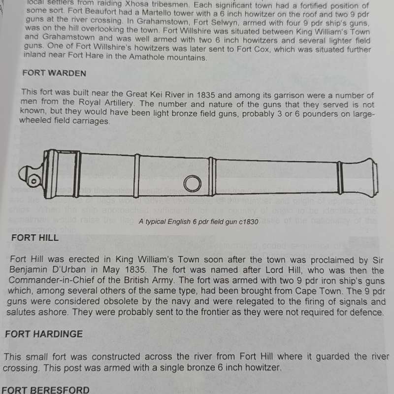 The Muzzle loading cannon of South Africa - Gerry de Vries and Jonathan Hall - private publication