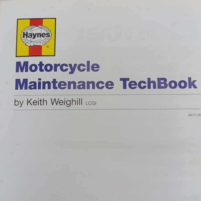 Motorcycling Maintenance Techbook - Keith Weighill - vintage