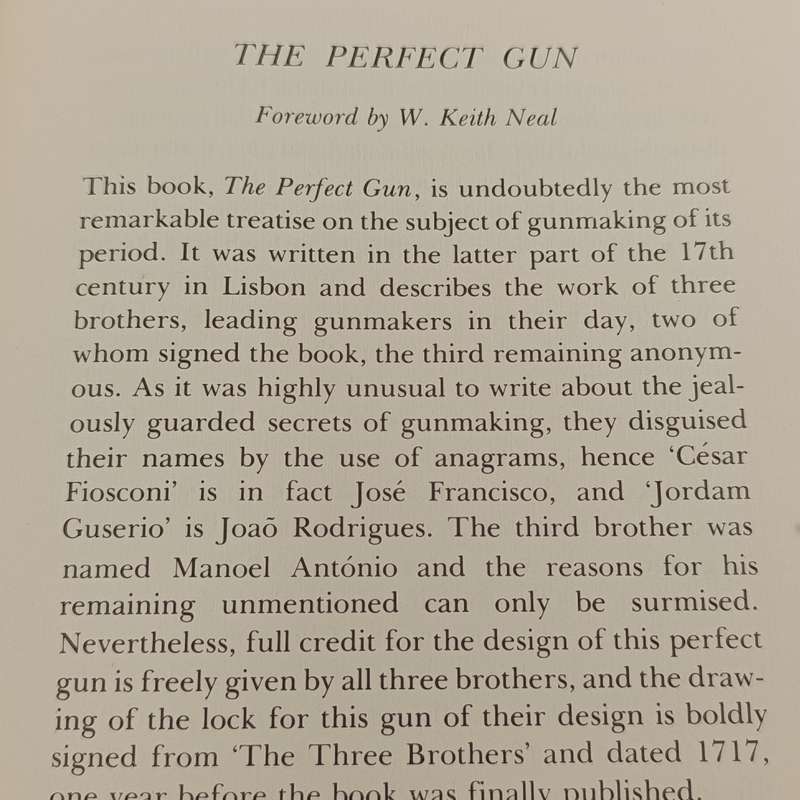 The Perfect Gun - Daehnhardt & Neal - 1974 reprint of the 1718 issue