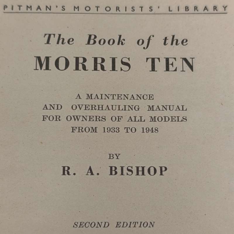 The book of the Morris Ten - Bishop 1953 edition