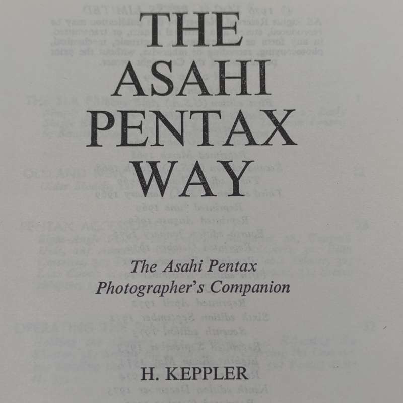 The Pentax way - Herbert Keppler - including K series