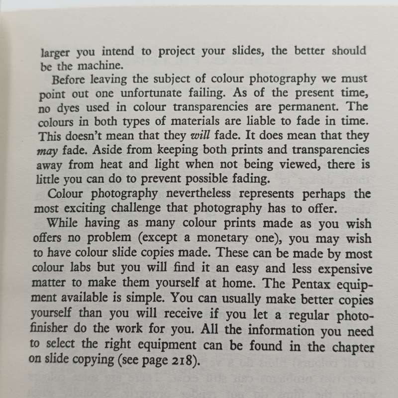 The Pentax way - Herbert Keppler - including K series