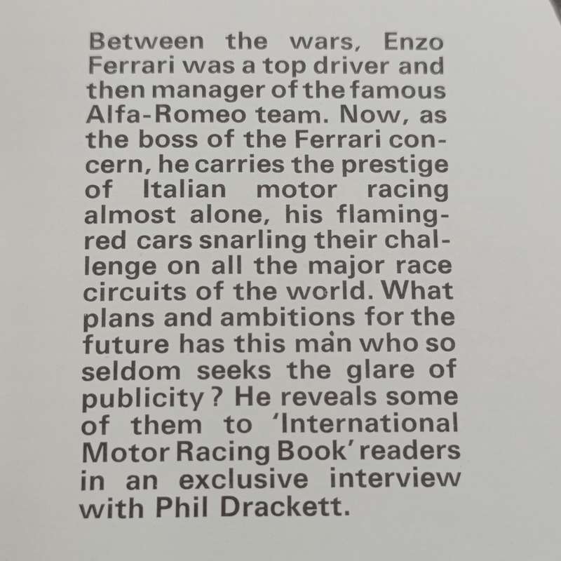International Motor Racing book - Phil Drackett 1967 edition