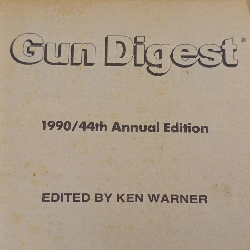 1990 Gun Digest Ken Warner - some damage