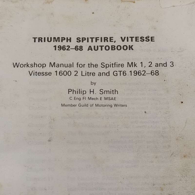 Triumph Spitfire 1962-68 Autobook - Philip Smith