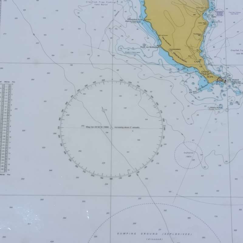 1998 Depth Chart map of Table Bay to False Bay - scale 1:100 000
