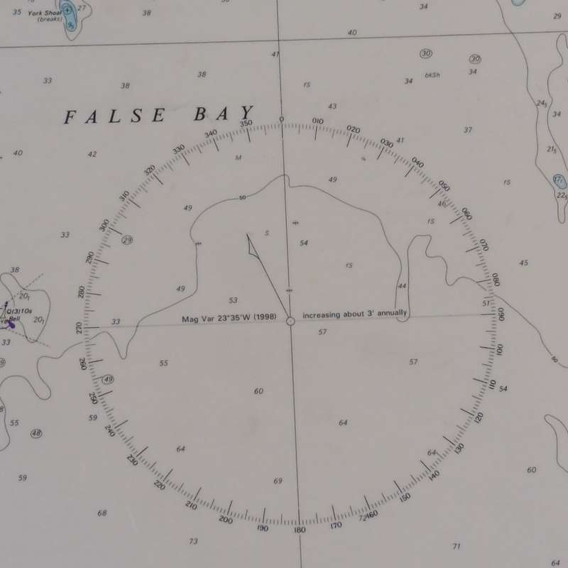 1998 Depth Chart map of Table Bay to False Bay - scale 1:100 000