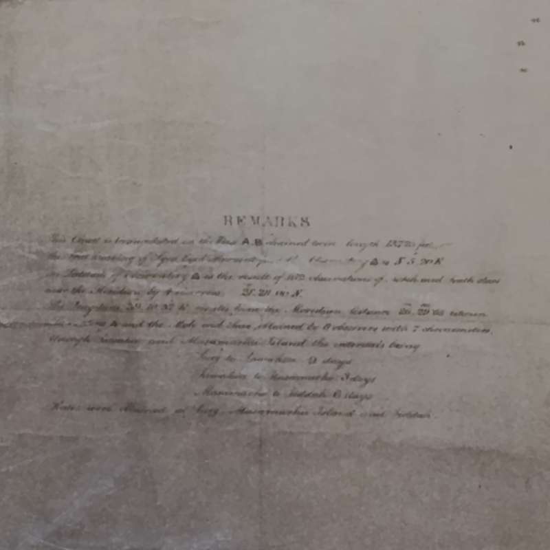 Copy of 1876 Depth Chart map of the Red Sea at Jiddah with it's approaches from H.M.S Fawn