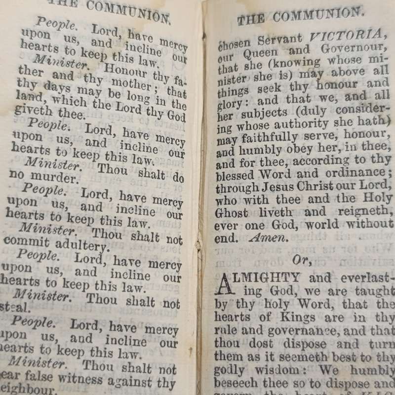 Antique common prayer book - very small
