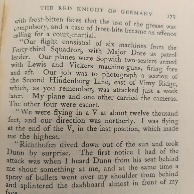 The red knight of Germany - Baron von Richtboven 1938 issue