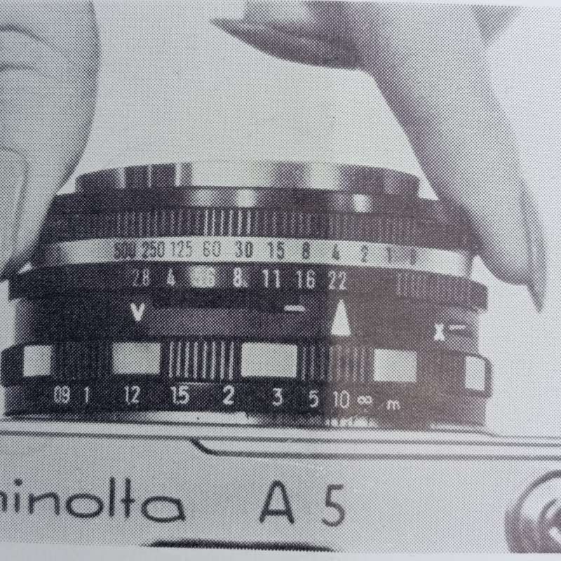 Minolta A5 instruction booklet