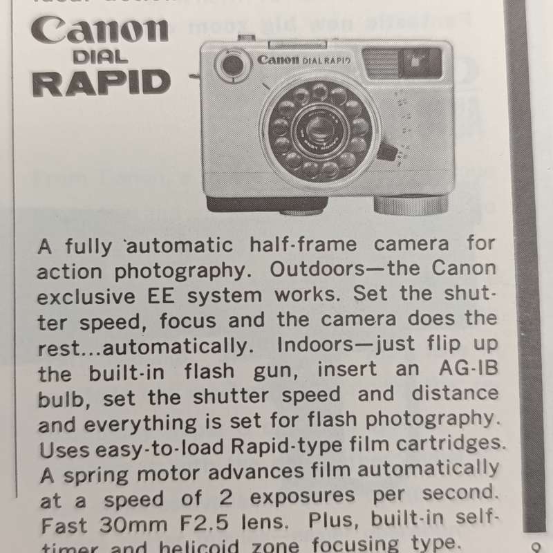 Canon AF35M booklet plus product guide