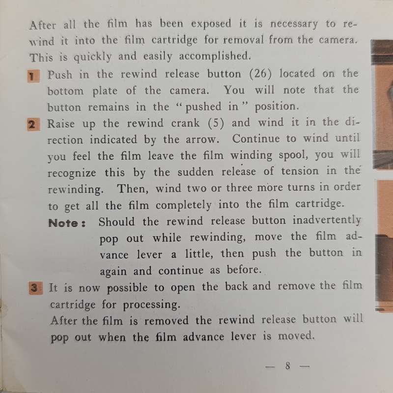 Minolta Super A instruction booklet